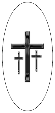 DG5000-517-BK-WT Black 3 Crosses White